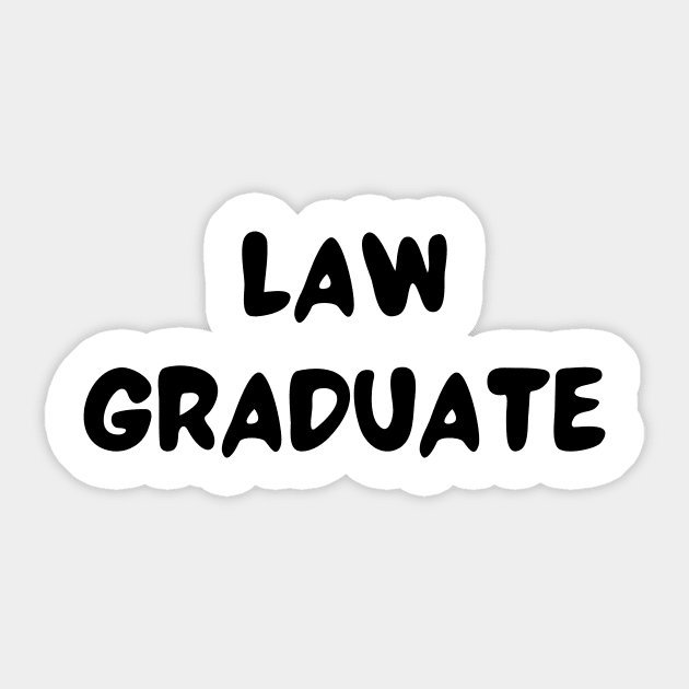 law graduate Sticker by Word and Saying